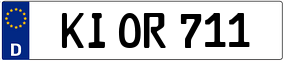 Trailer License Plate